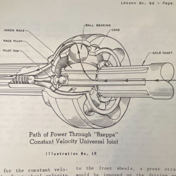 Vtg Automotive Mechanics Commercial Trade Institute AM 46 to 50 Universal Joints - Picture 3 of 9